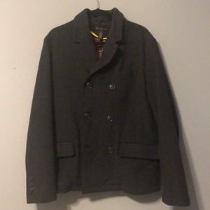 INC Gray Pea Coat, Men’s XL